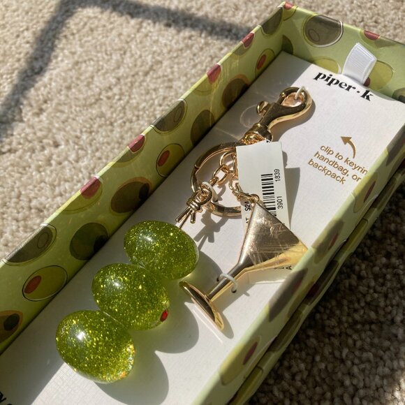 Olive Martini Handbag Key Chain - Picture 1 of 3